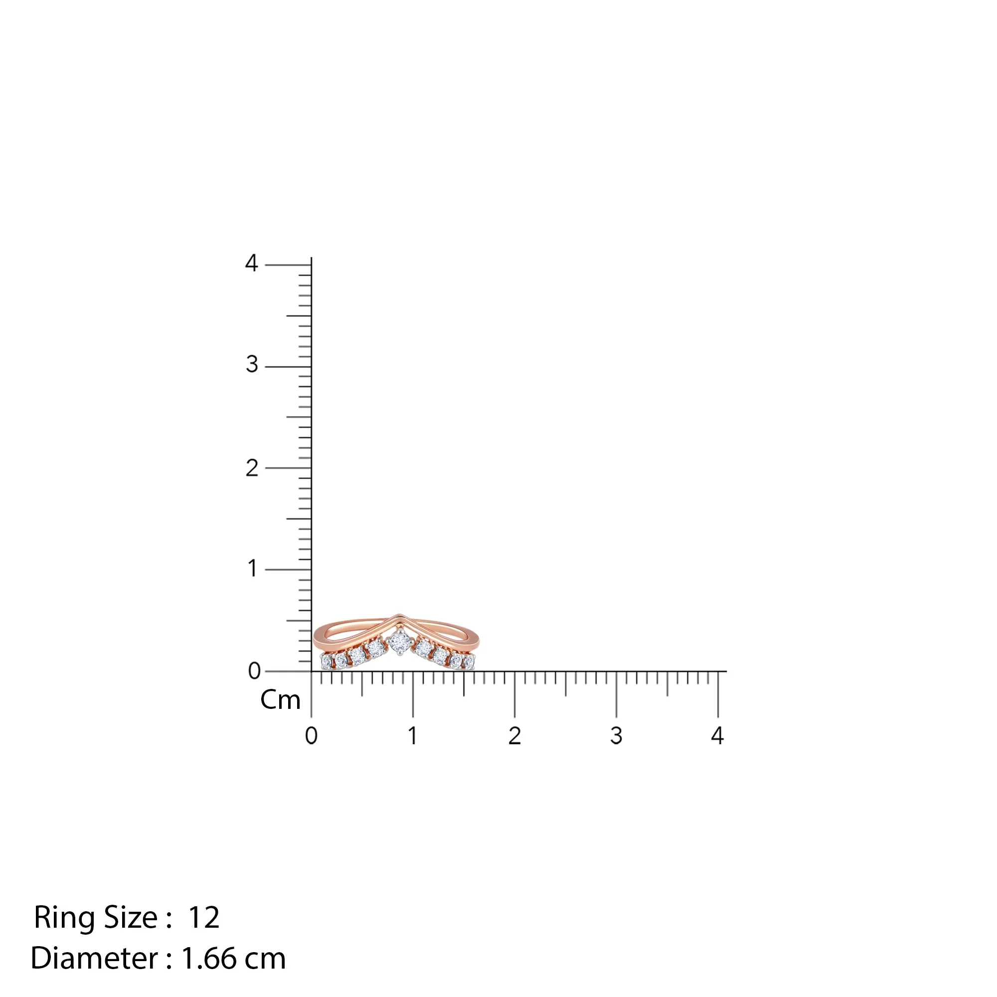 Rose Gold Elegant Pear Diamond Ring - Image 4