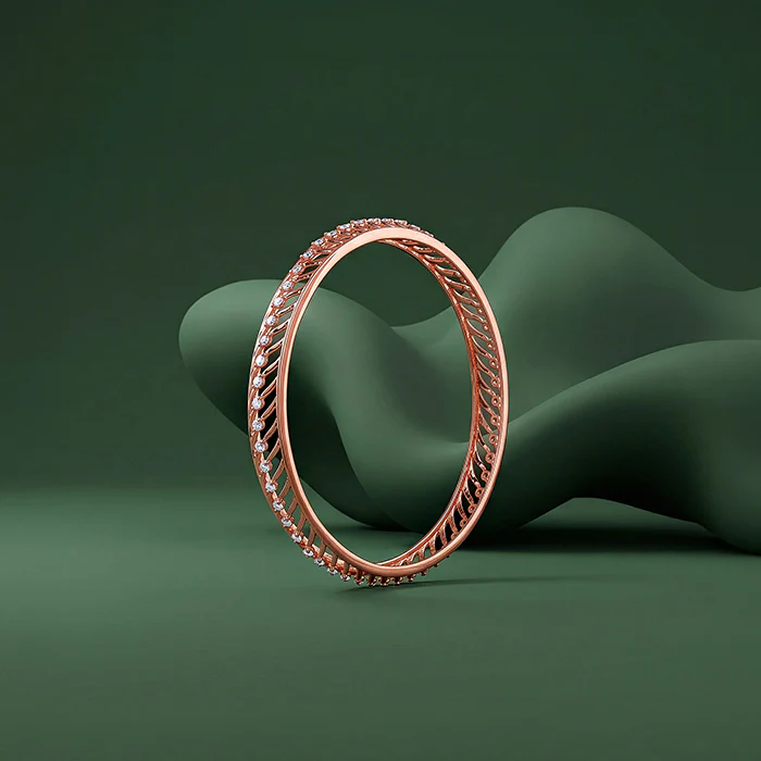 Rose Gold Emberwood Bangle (Size 2.4) - Image 2
