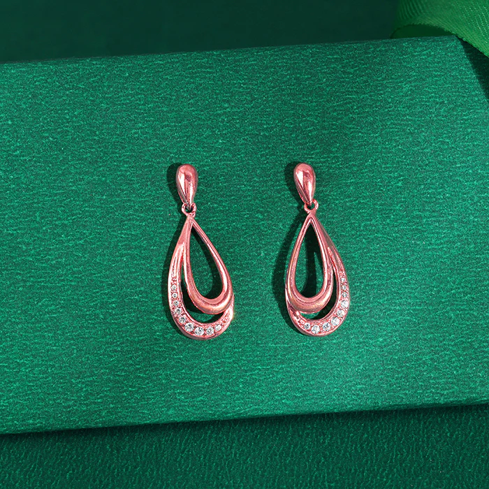 Rose Gold Emma Earrings - Image 2