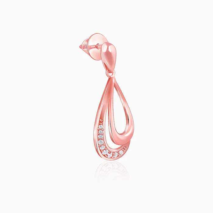 Rose Gold Emma Earrings - Image 4
