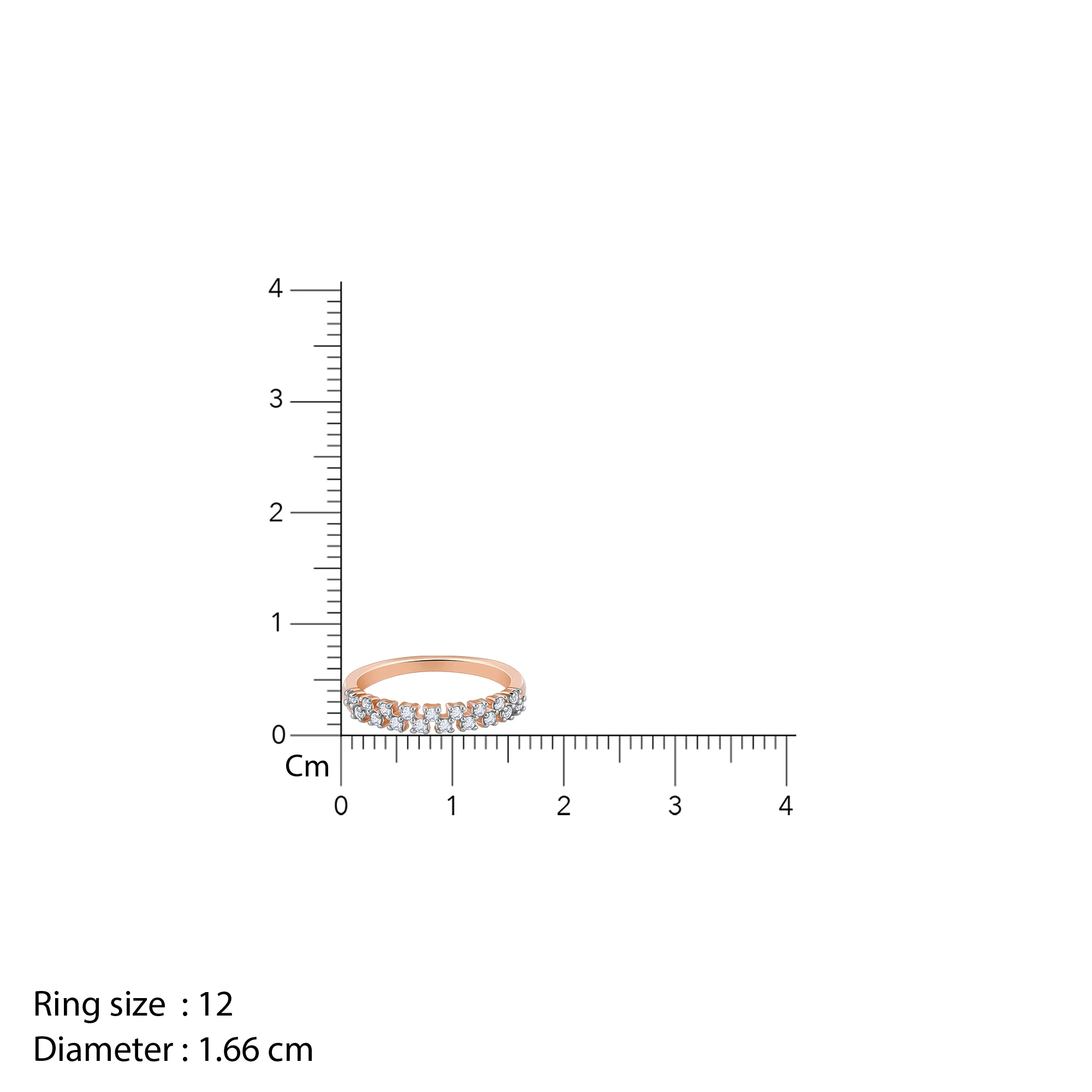 Rose Gold Empress Diamond Ring - Image 5