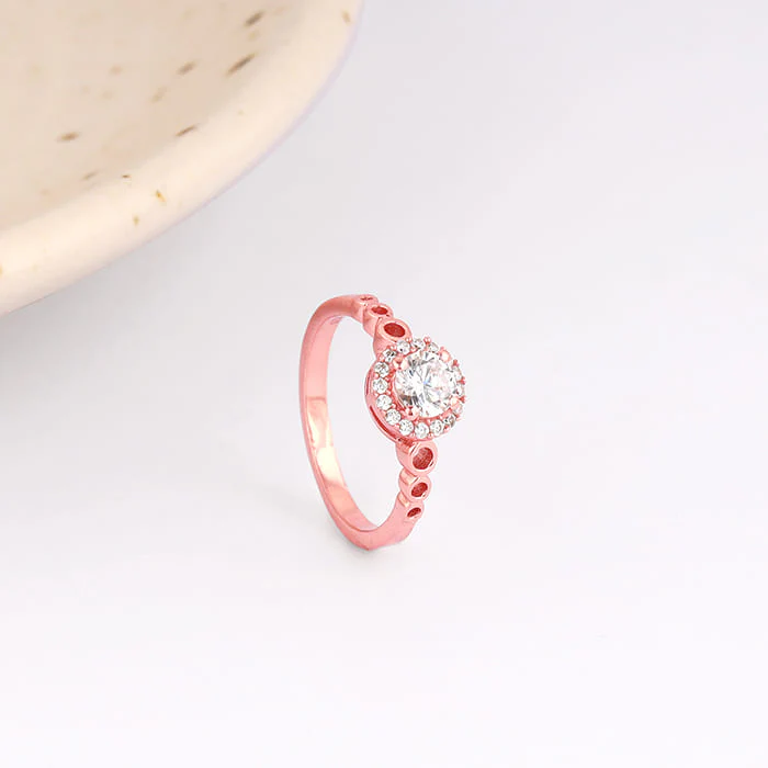 Rose Gold Encircled Ring - Image 2