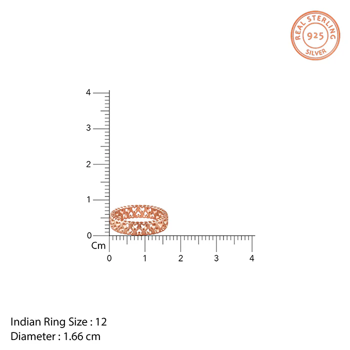 Rose Gold Endless Heart Ring - Image 4