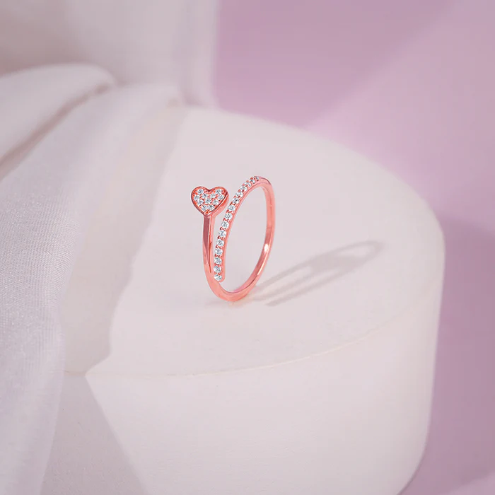 Rose Gold Endless Love Ring - Image 2