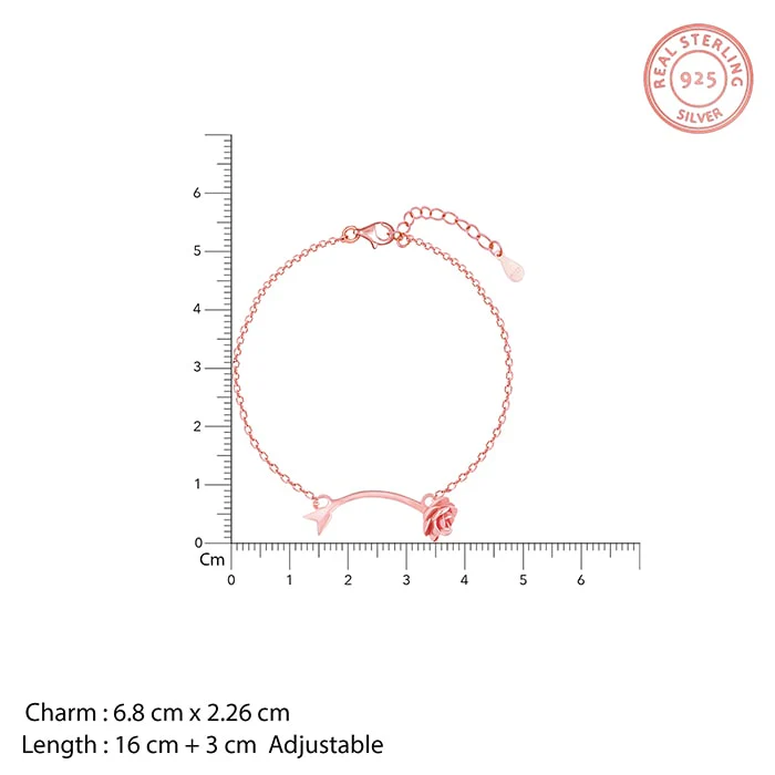 Rose Gold Eternity's Rose Bracelet - Image 4