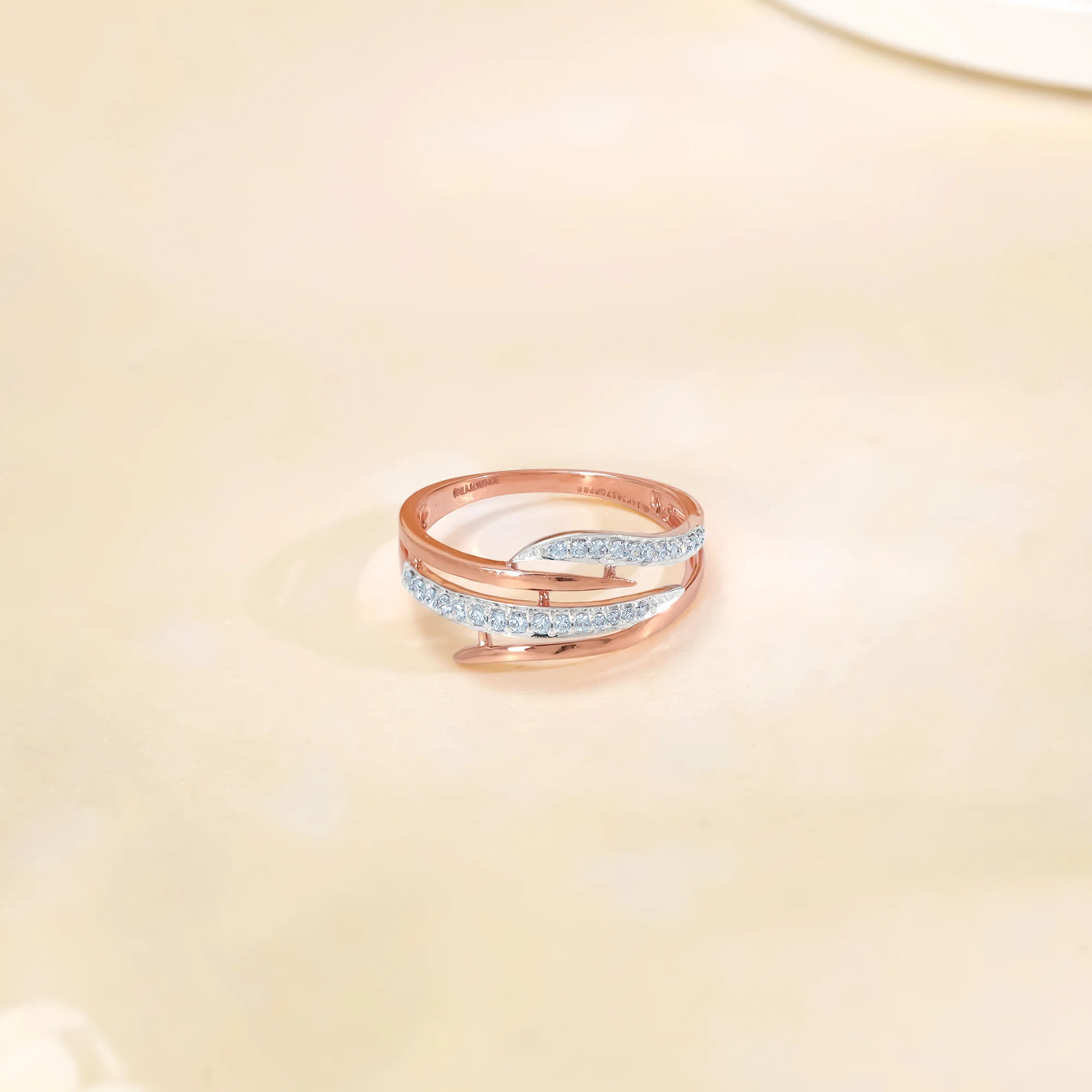 Rose Gold Ethereal Enigma Lab Grown Diamond Ring - Image 2