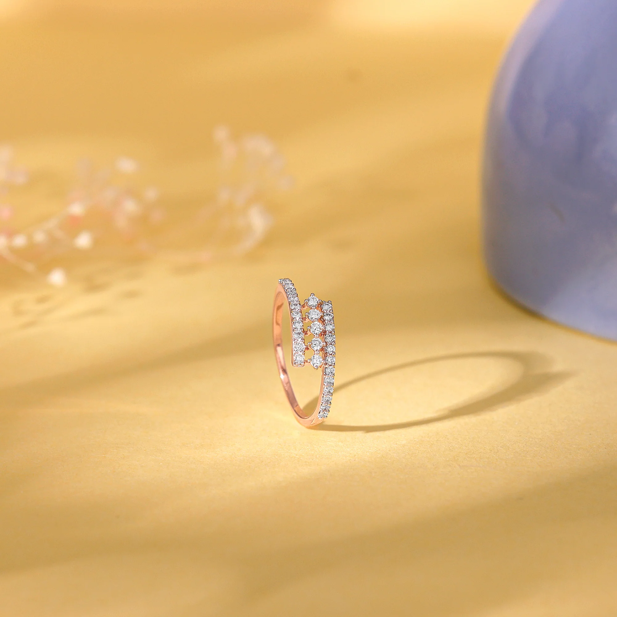 Rose Gold Everlasting Diamond Ring - Image 2