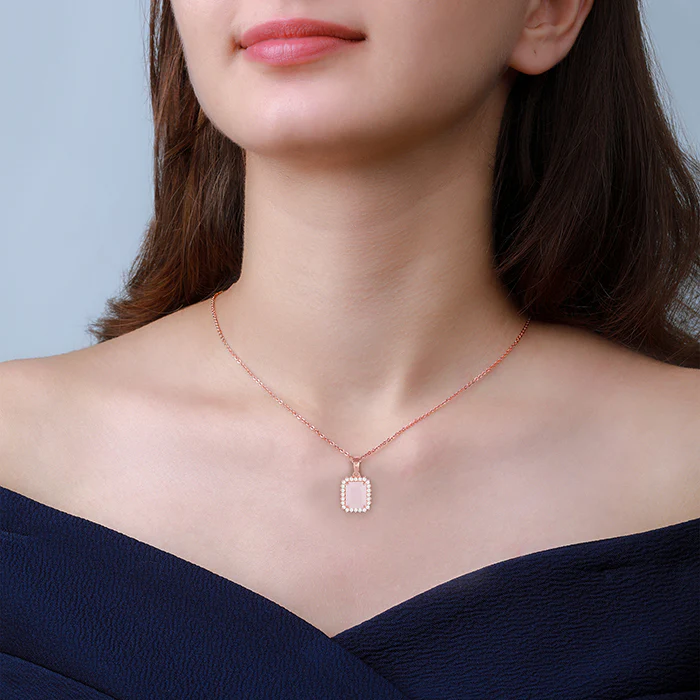 Rose Gold Fairytale Pendant With Link Chain - Image 2
