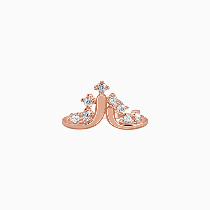 Rose Gold Falling Ring - Image 3