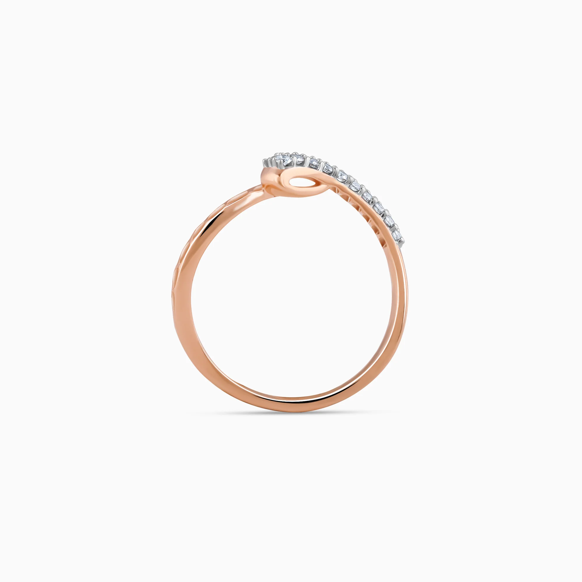 Rose Gold Flicker Diamond Ring - Image 5
