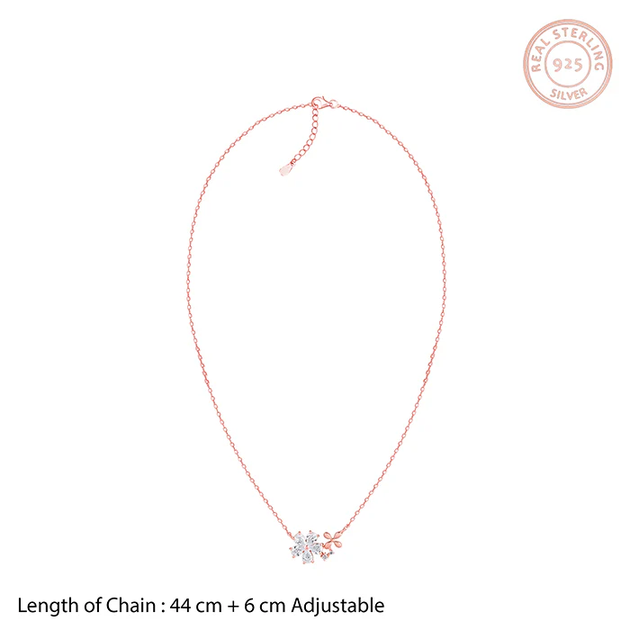 Rose Gold Flora Drape Necklace - Image 6