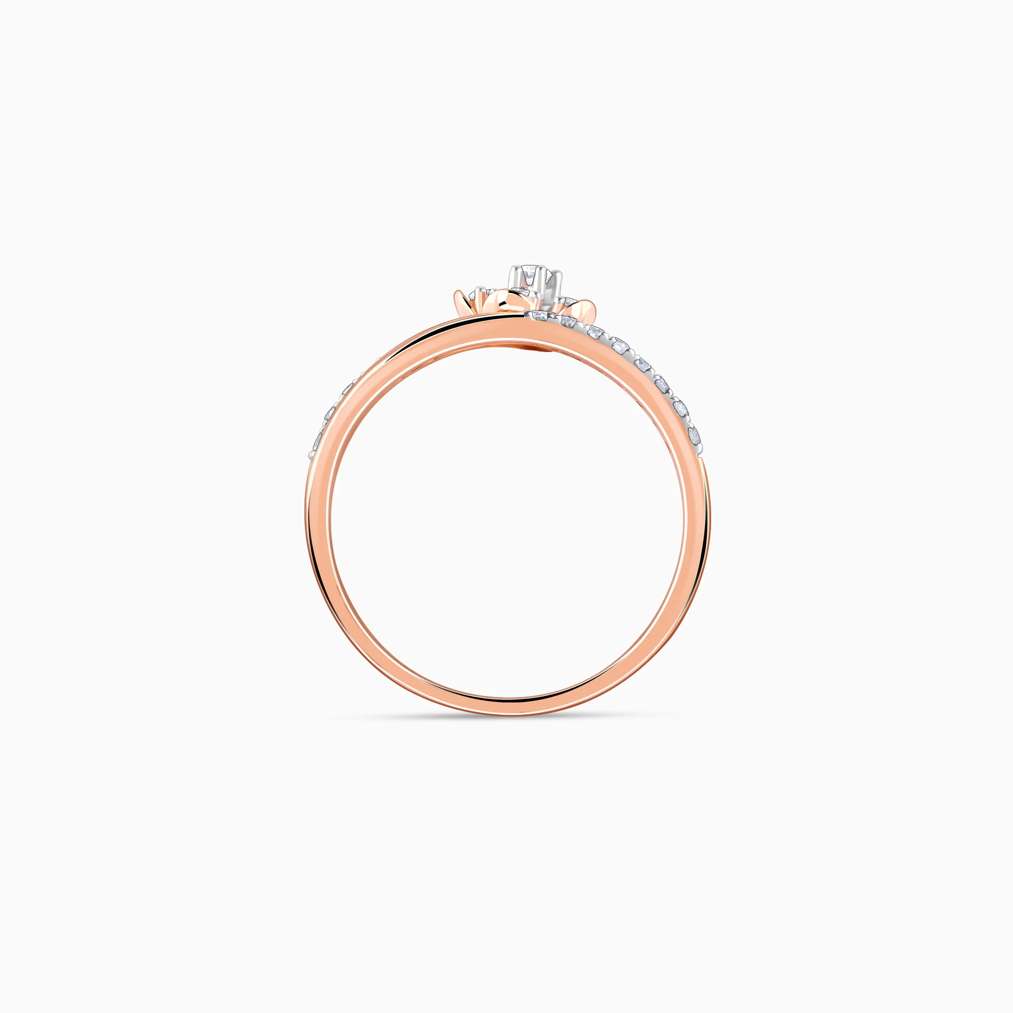 Rose Gold Floral Enigma Diamond Ring - Image 5