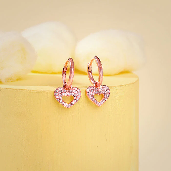 Rose Gold Forever Beat Kids Earrings - Image 2