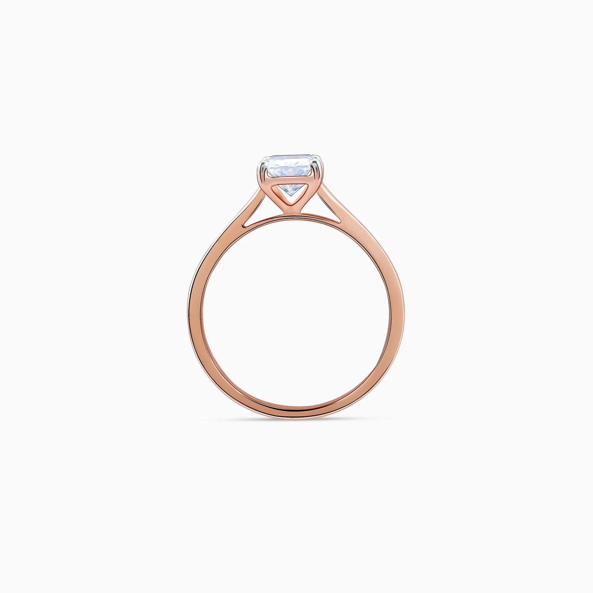 Rose Gold Forever Solitaire Lab Grown Diamond Ring - Image 5