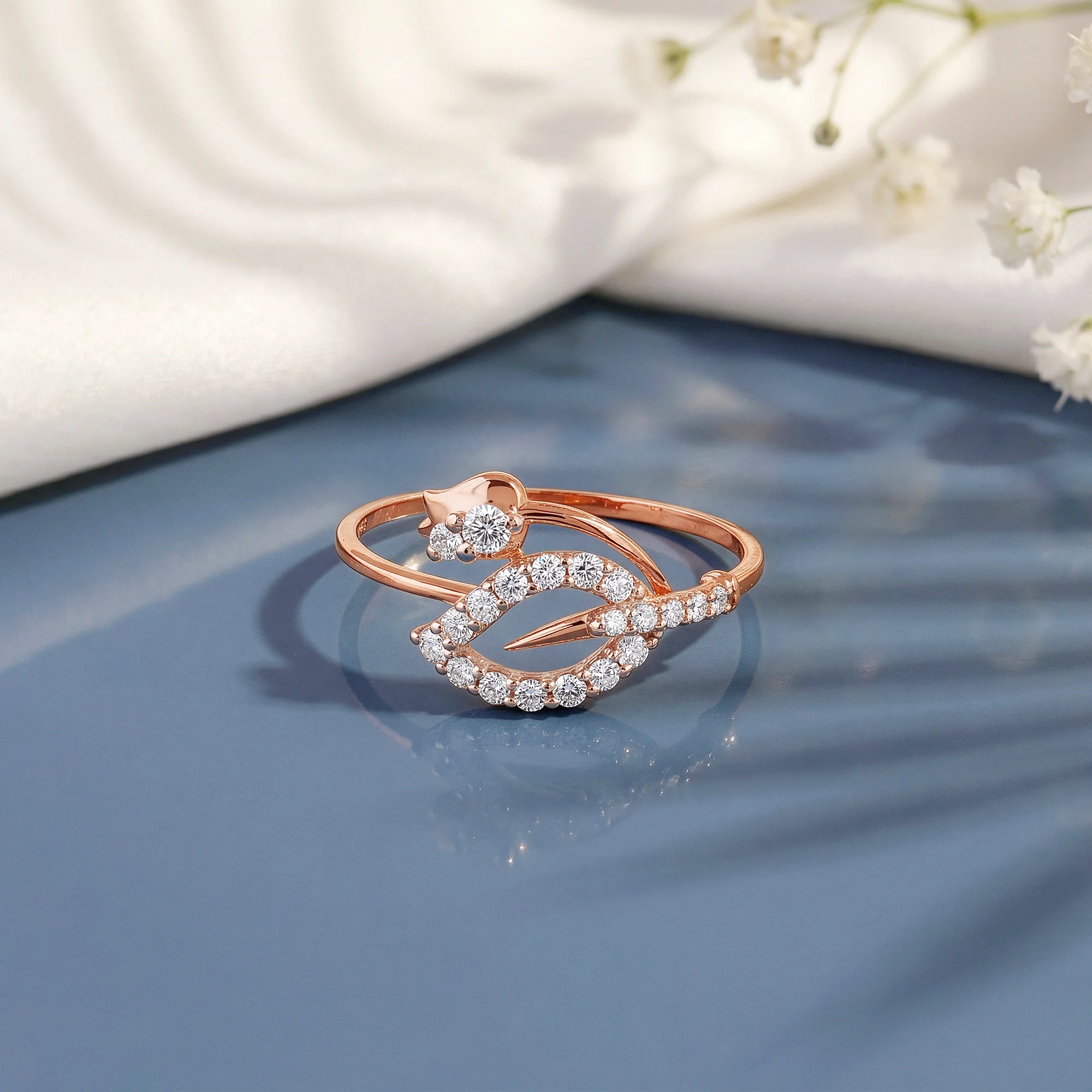 Rose Gold Garden Blush Lab Grown Diamond Ring (Size 12) - Image 2