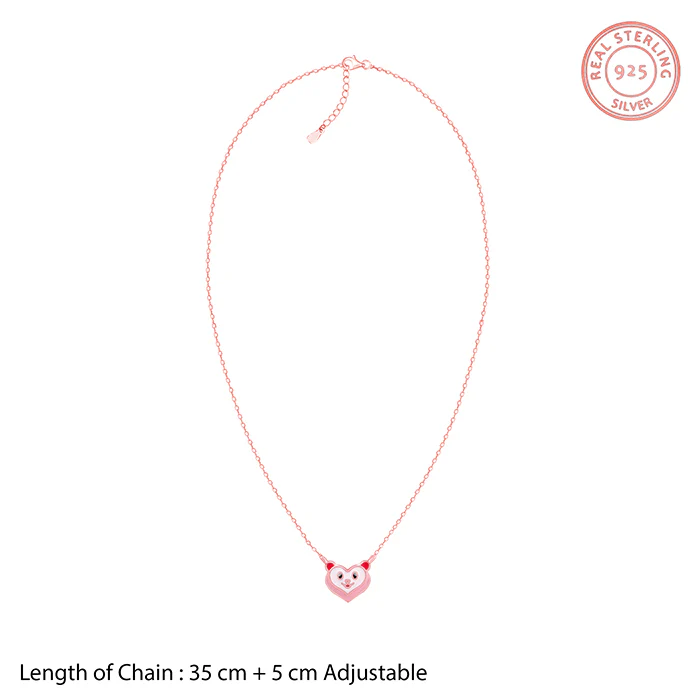 Rose Gold GIVA Boo Kids Necklace - Image 6