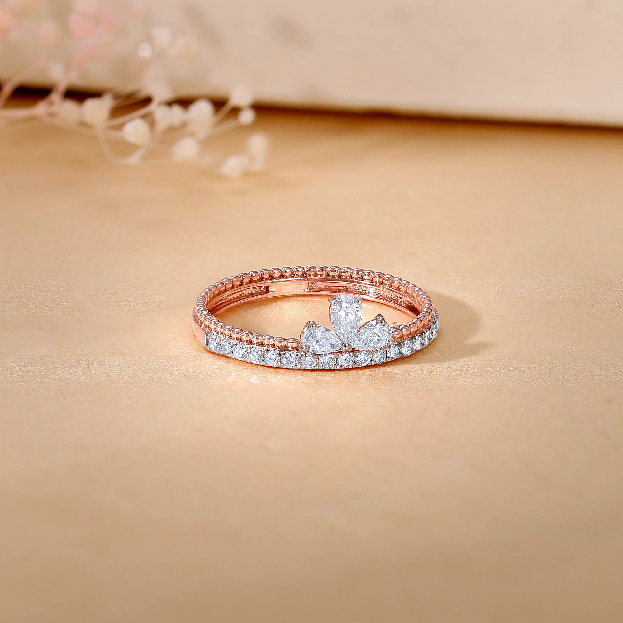 Rose Gold Glam Lab Grown Diamond Ring - Image 2