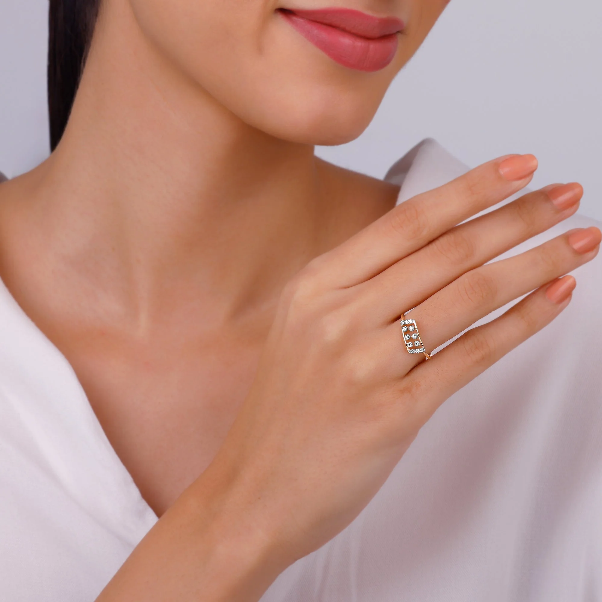 Rose Gold Glimmer Lab Grown Diamond Ring - Image 3