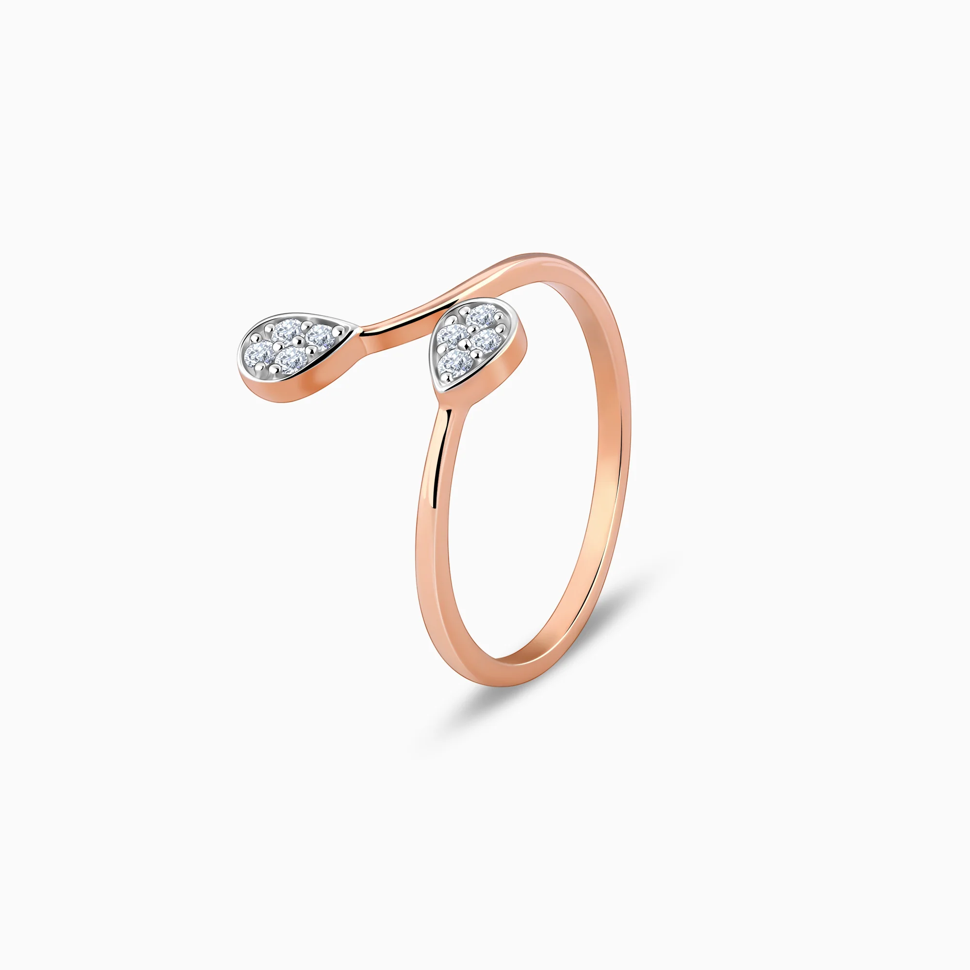 Rose Gold Glitz Diamond Ring - Image 4
