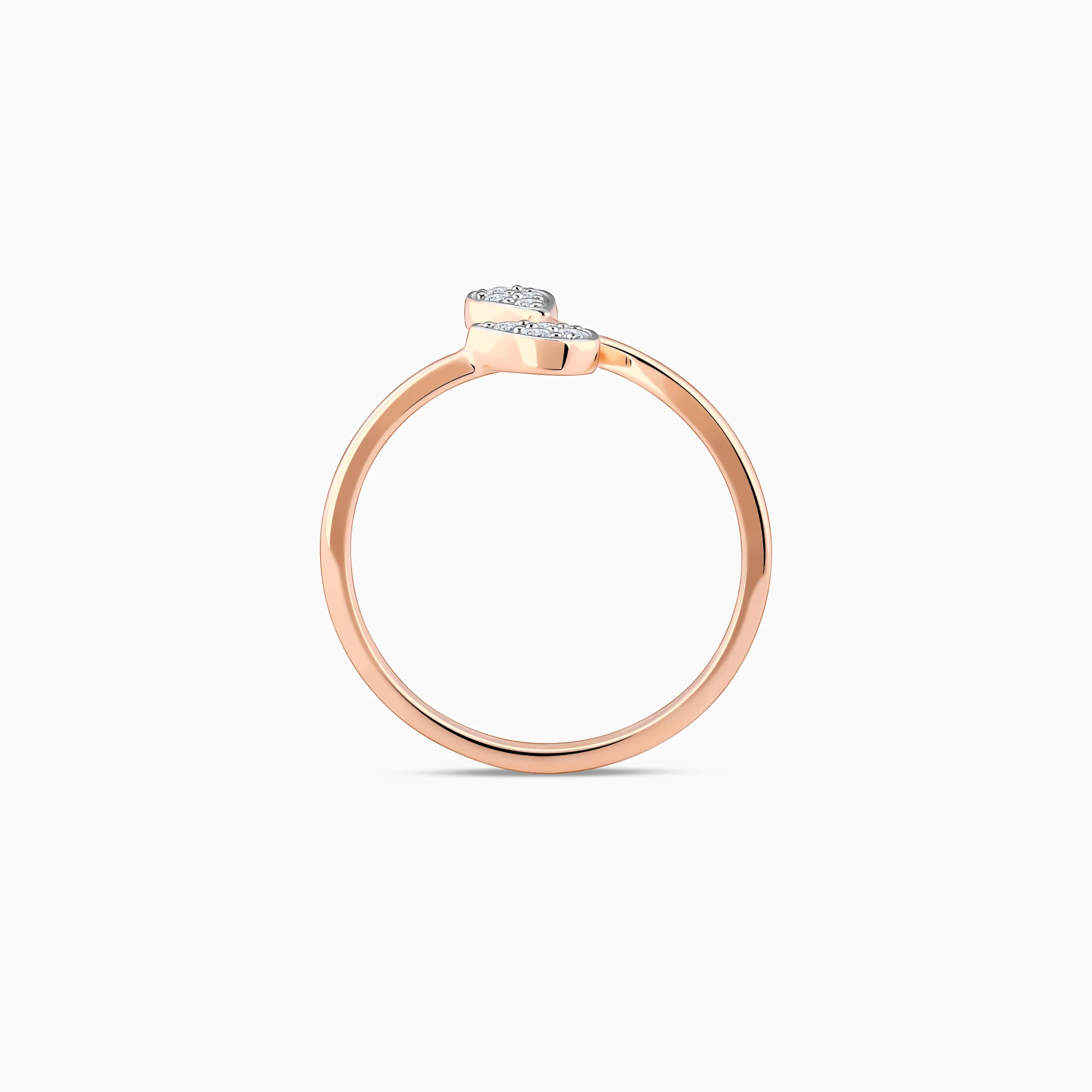 Rose Gold Glitz Diamond Ring - Image 5