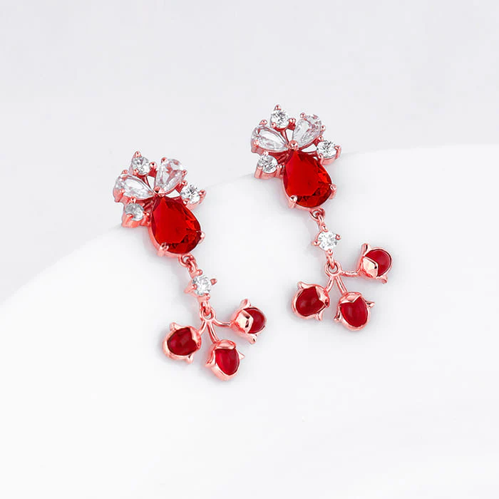 Rose Gold Glory of Love Earrings - Image 2