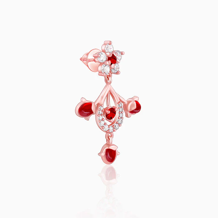 Rose Gold Grow in Love Earrings - Image 4