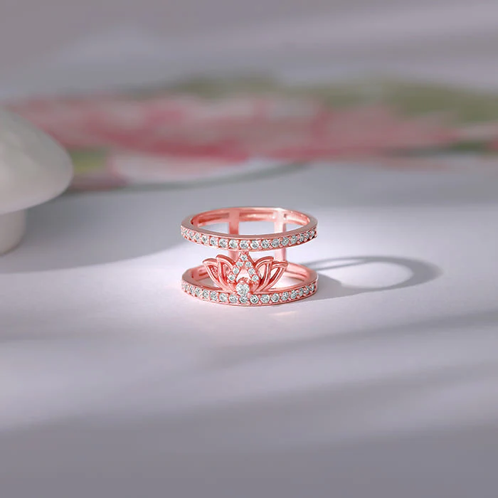 Rose Gold Gulabi Kamal Ring - Image 2