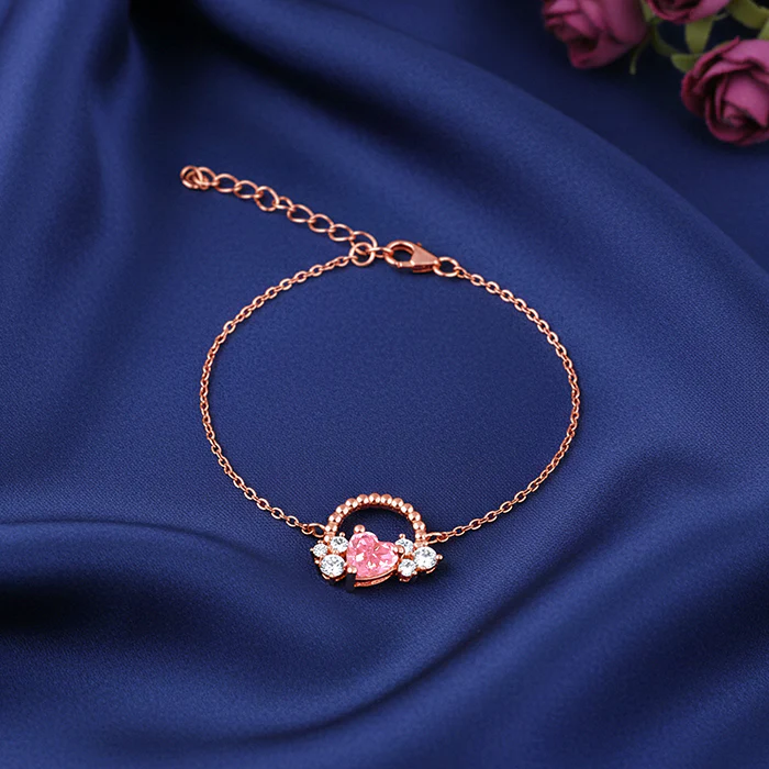 Rose Gold Heartbound Bracelet - Image 2