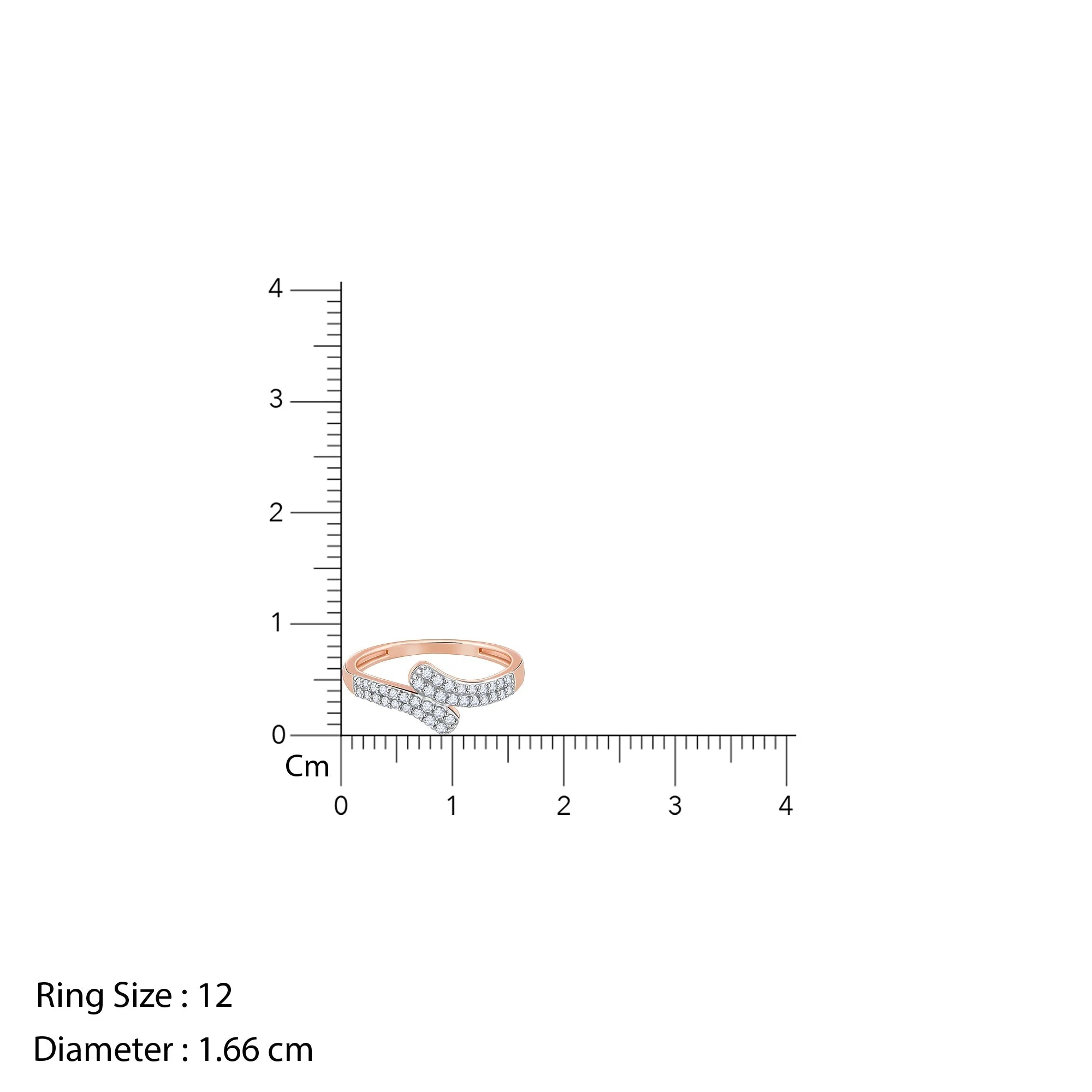 Rose Gold Heavenly Spark Diamond Ring - Image 4