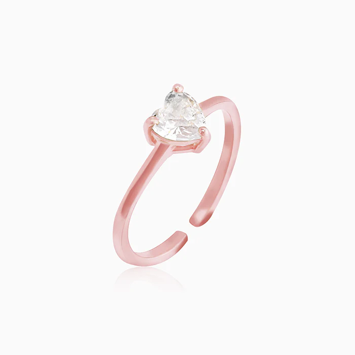 Rose Gold Heart's Paradise Ring - Image 3