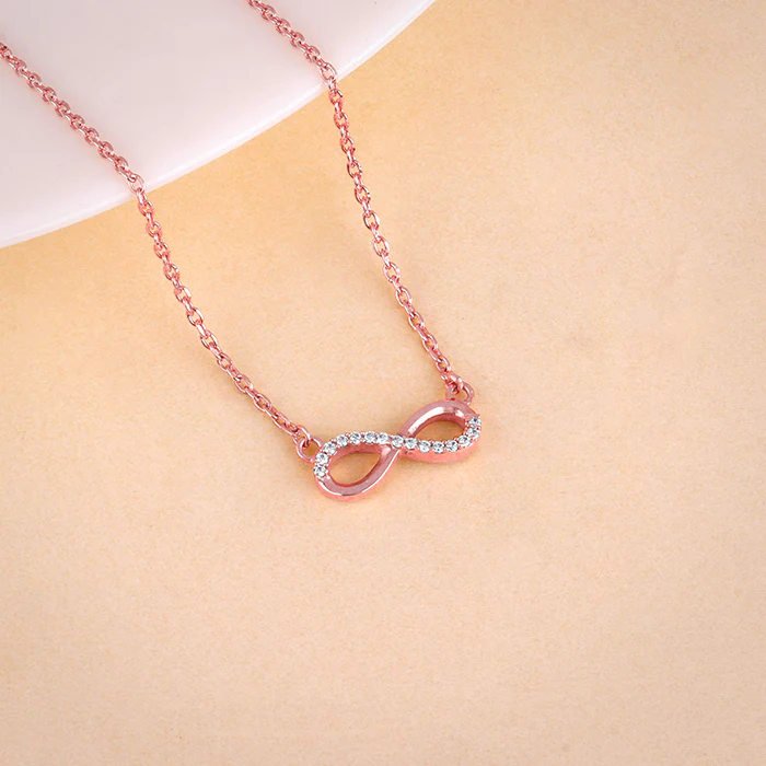 Rose Gold Infinia Necklace - Image 2