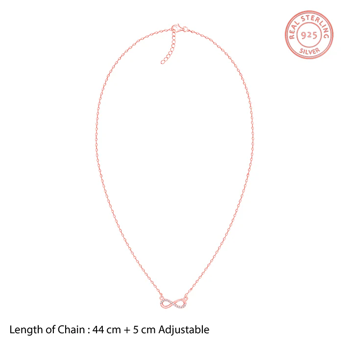 Rose Gold Infinia Necklace - Image 6
