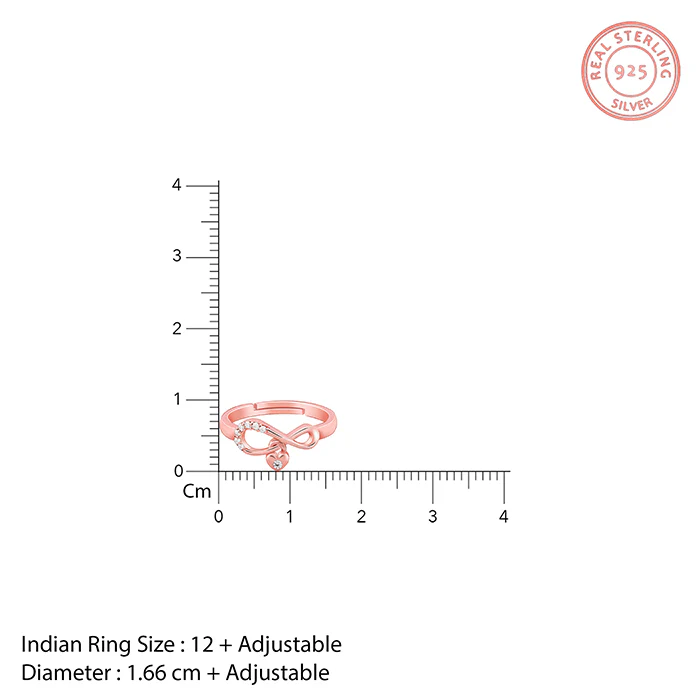 Rose Gold Infiniheart Ring - Image 5
