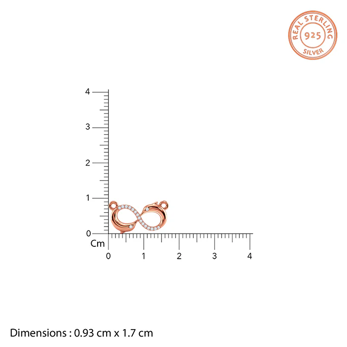 Rose Gold Infinity Necklace - Image 5