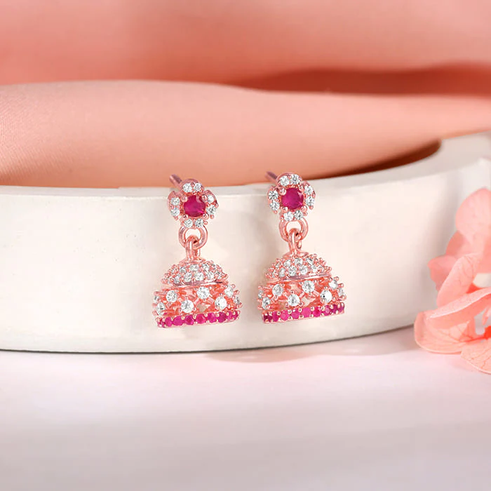 Rose Gold Kamla Jhumki - Image 2