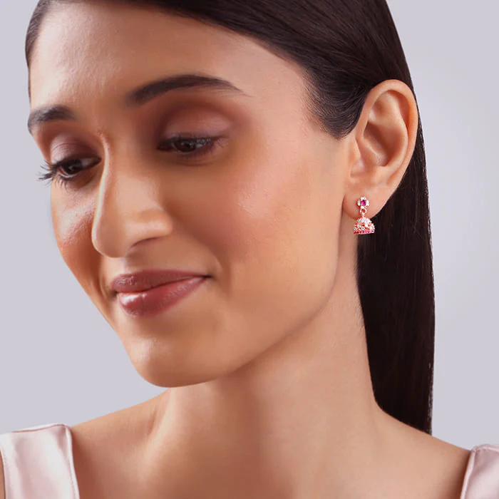 Rose Gold Kamla Jhumki - Image 3