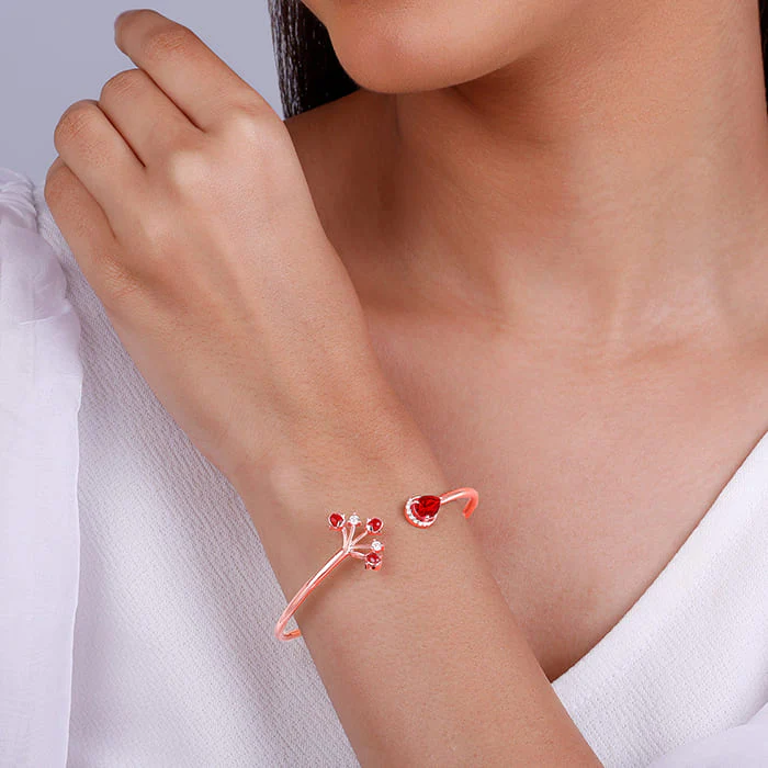 Rose Gold Liberty of Love Cuff Bracelet - Image 3