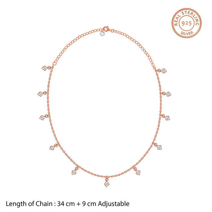 Rose Gold Lumina Charm Necklace - Image 4