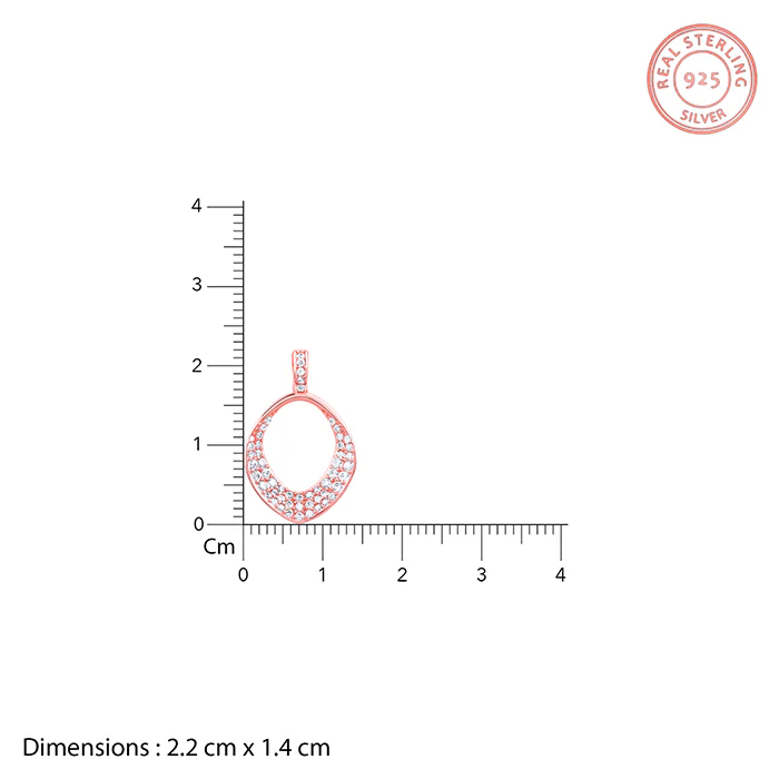 Rose Gold Lumina Pendant With Link Chain - Image 5