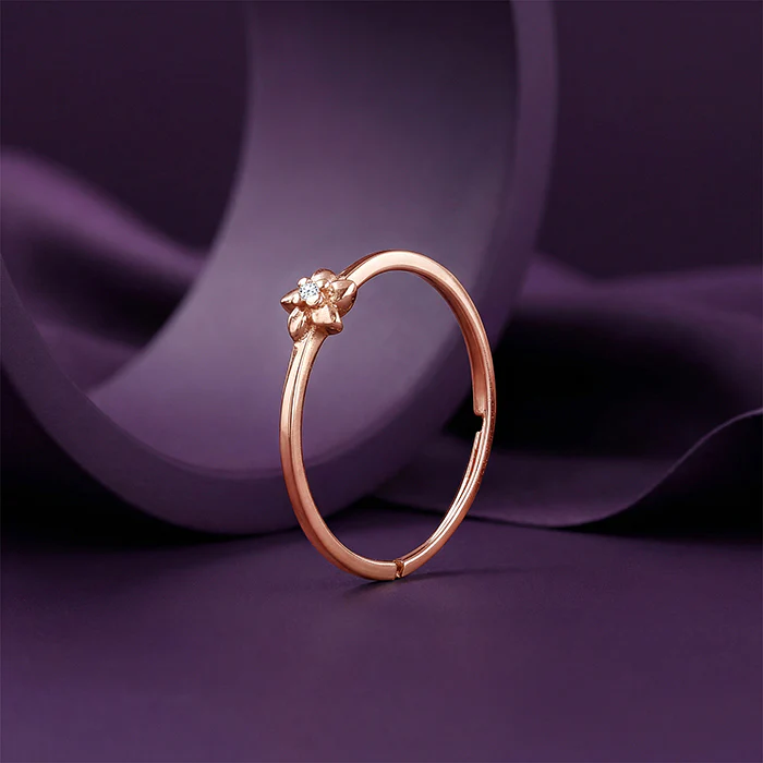 Rose Gold Lustre Blossom Ring - Image 2