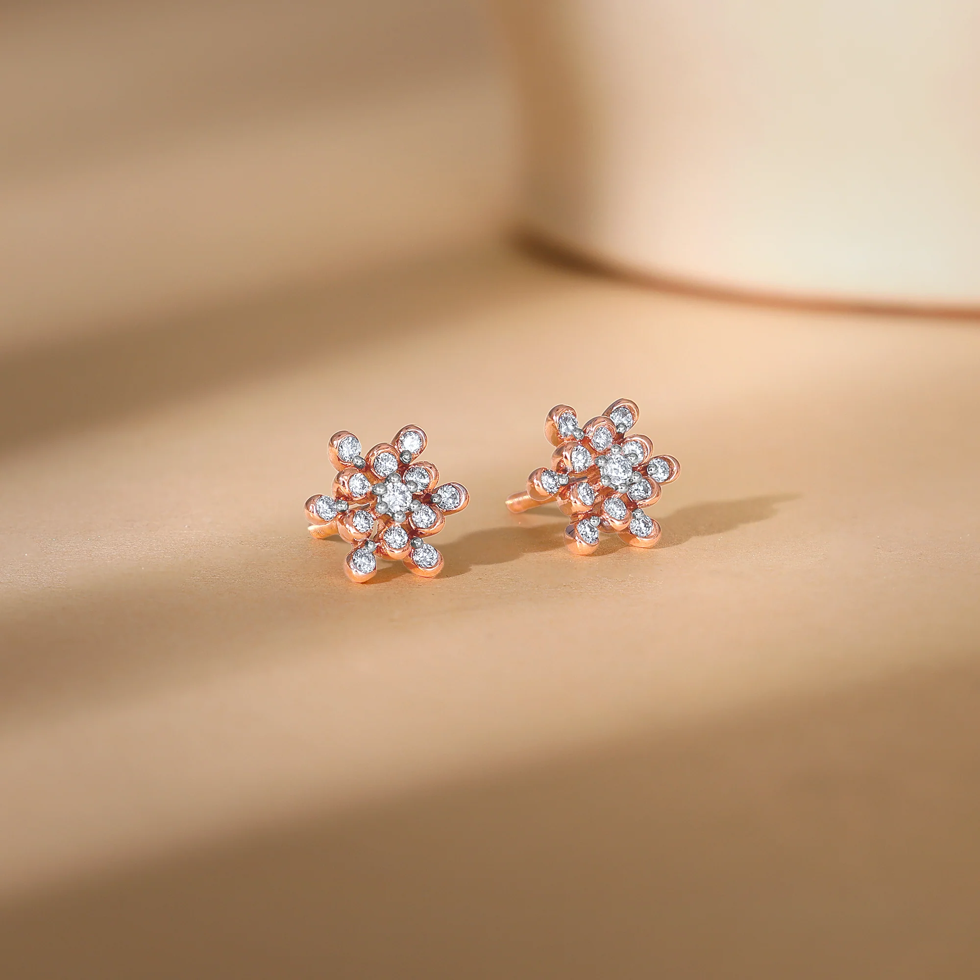 Rose Gold Magnetiq Diamond Earrings - Image 2