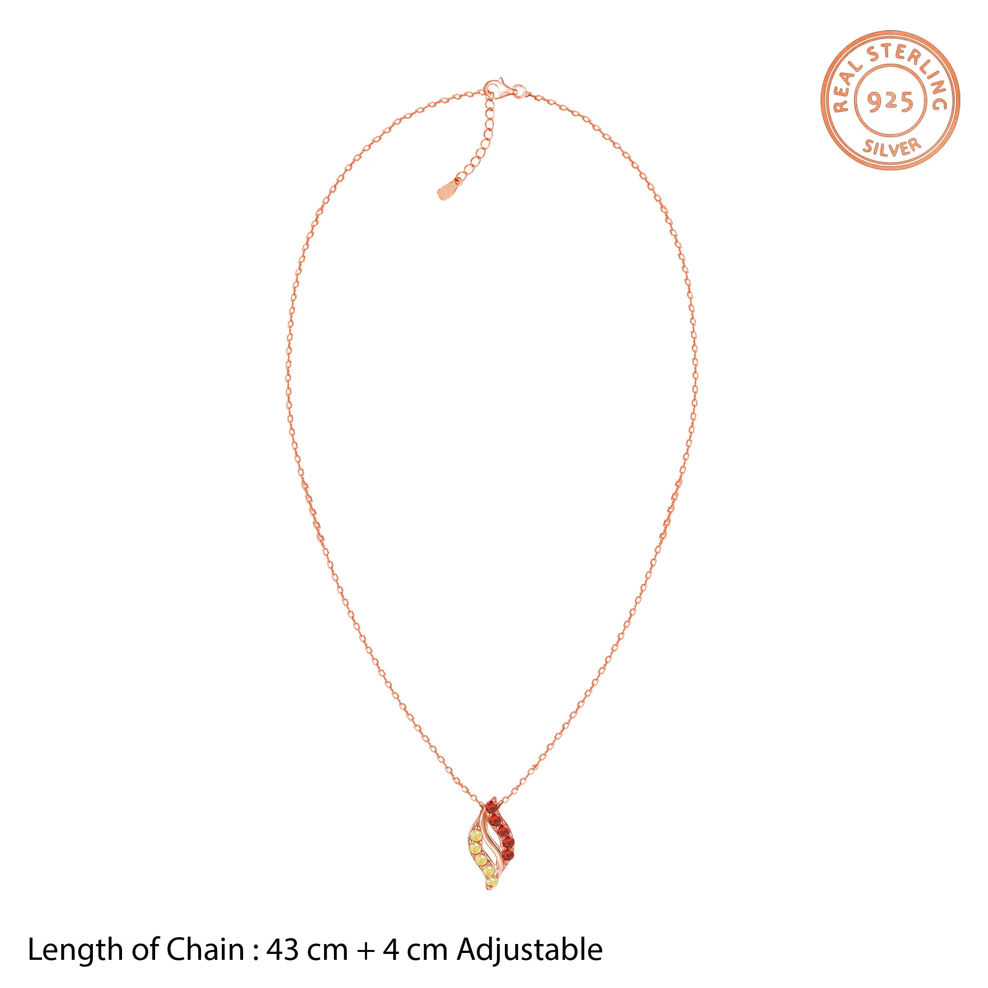 Rose Gold Mazu Pendant With Link Chain - Image 5