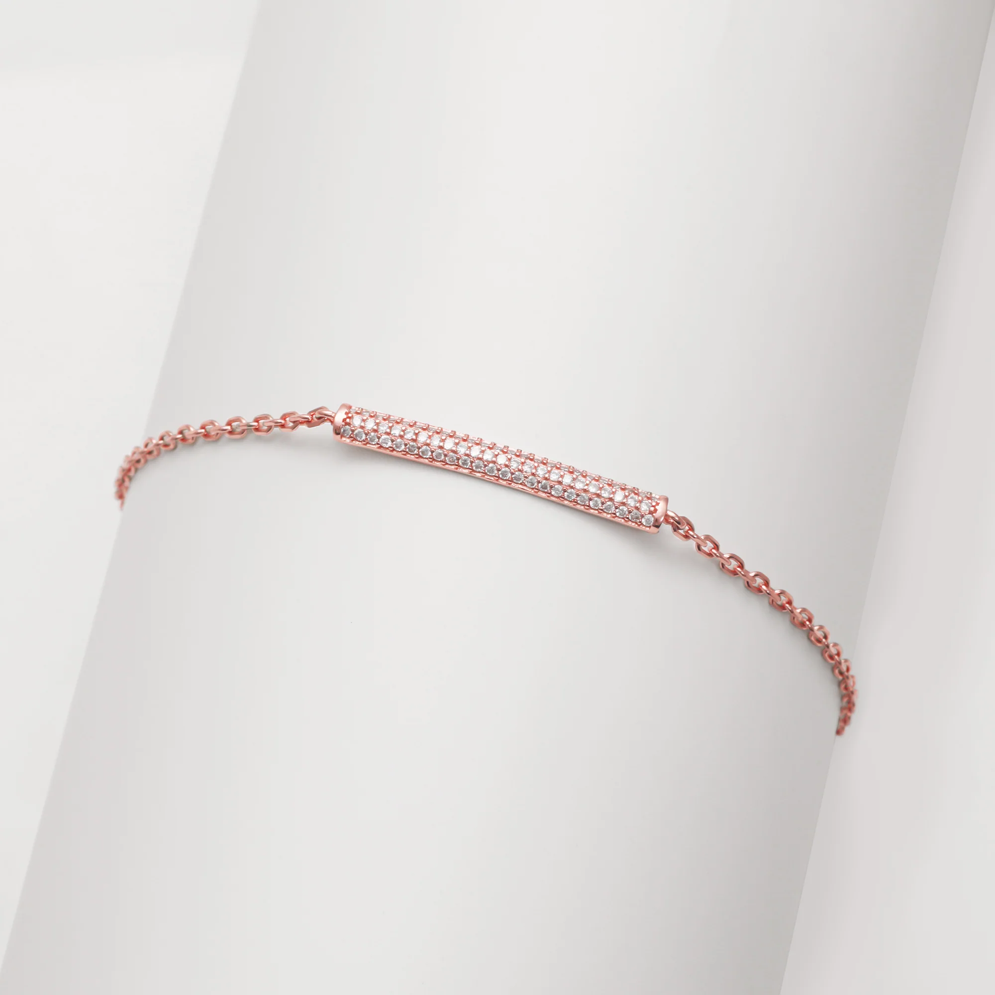 Rose Gold Minimal Grace Bracelet - Image 2