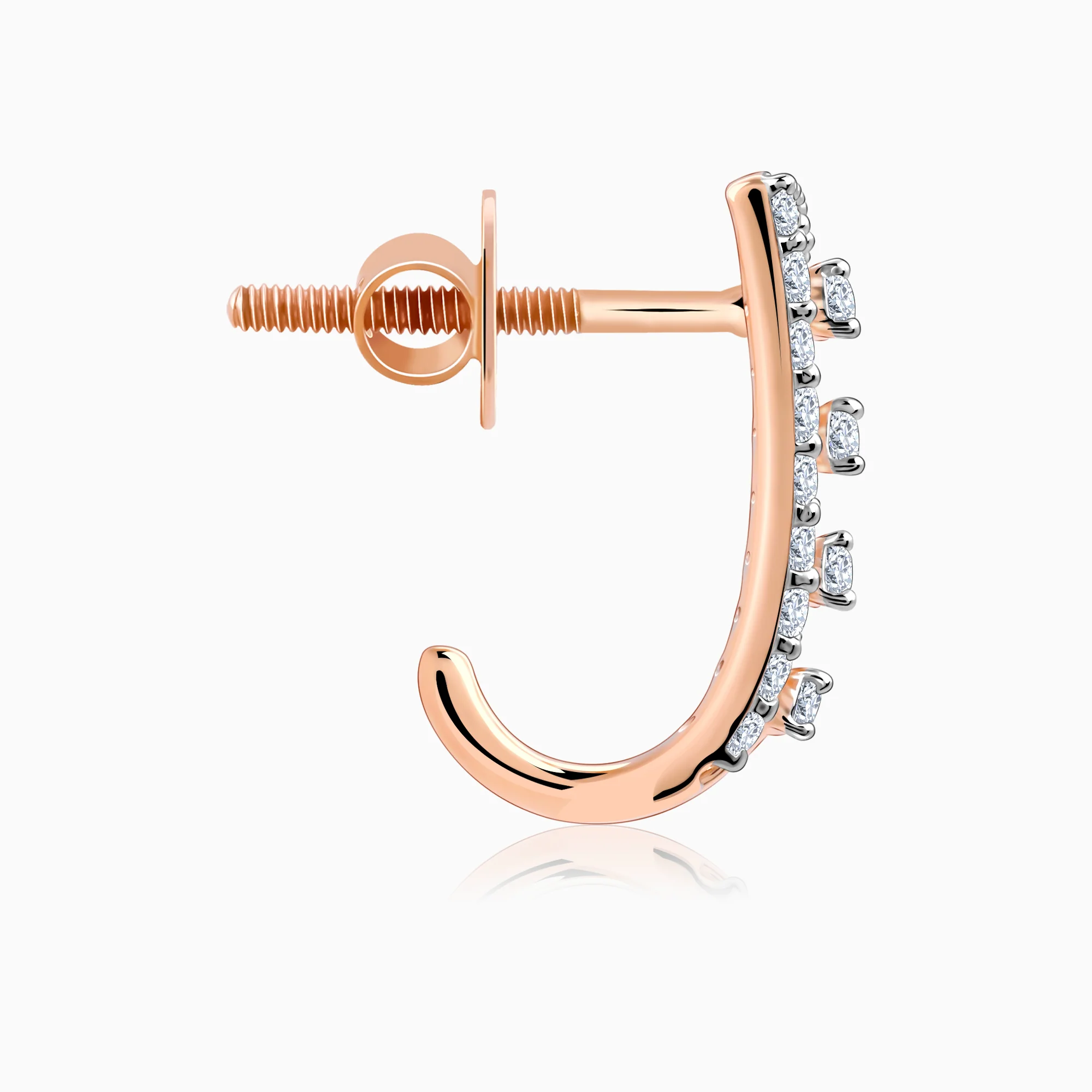 Rose Gold Miracle Diamond Earrings - Image 5
