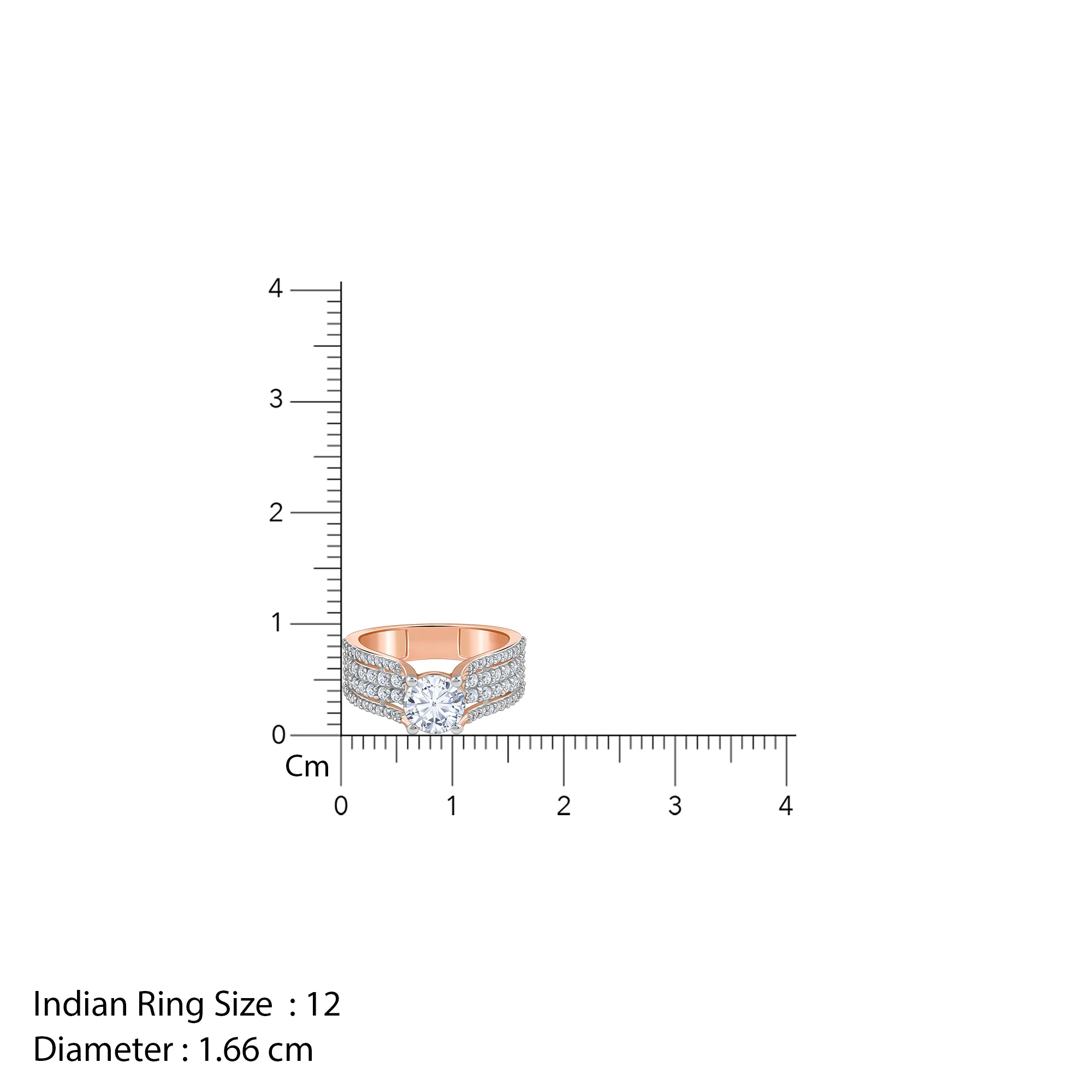 Rose Gold Narvi Solitaire Lab Grown Diamond Ring - Image 6