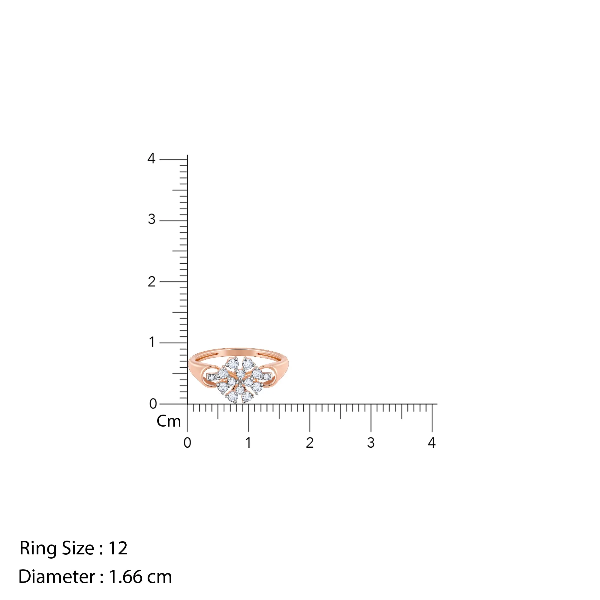 Rose Gold Nivara Diamond Ring - Image 5