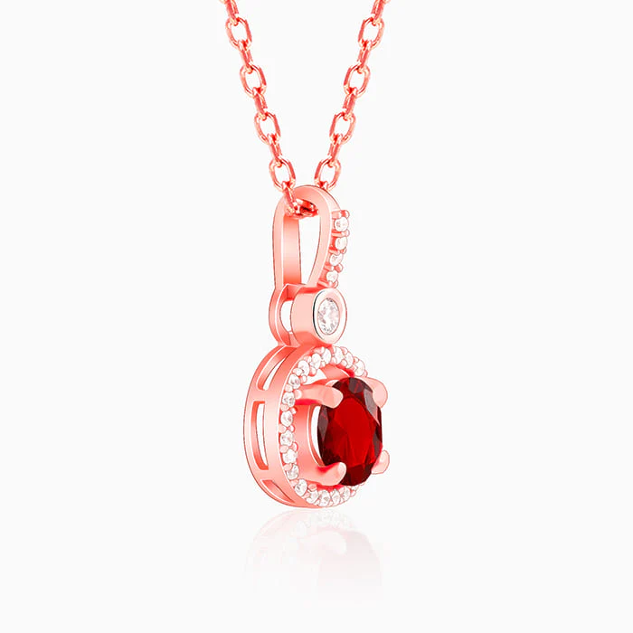 Rose Gold One And Only Pendant With Link Chain - Image 4