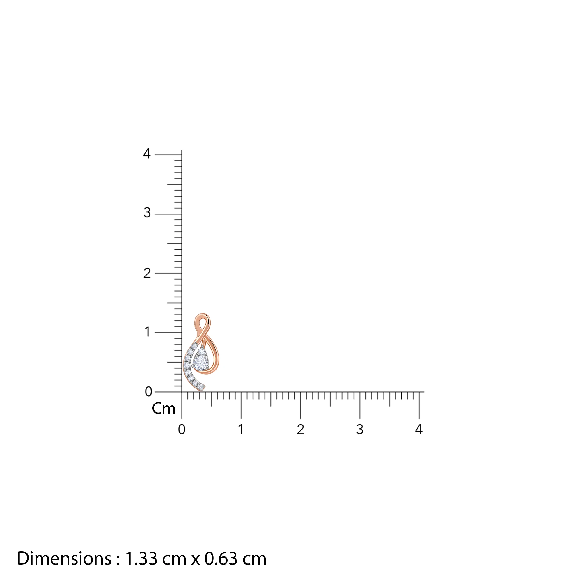 Rose Gold Pear Drop Lab Grown Diamond Earrings - Image 6