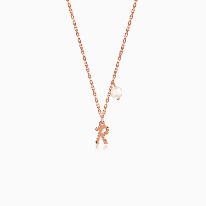Rose Gold Personalised Chic Initial Necklace - Image 4