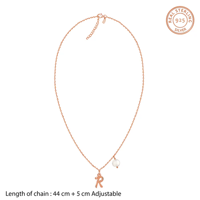 Rose Gold Personalised Chic Initial Necklace - Image 6